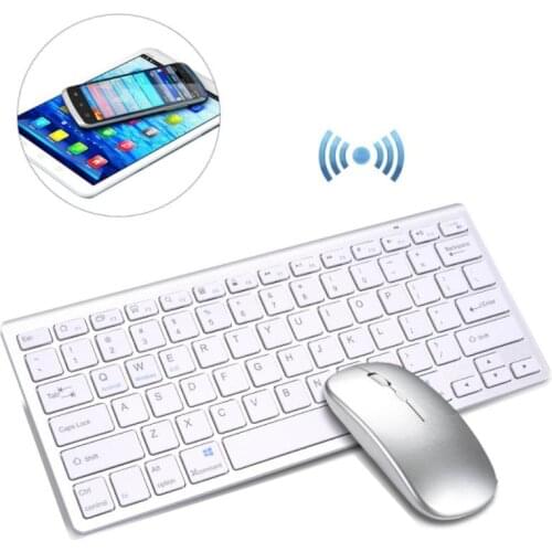 Wireless Keyboard And Mouse Set Low-Noise Bluetooth Keyboard Mouse Combo For Android / Windows /IOS Tablets Mobile Phones