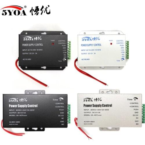 DC 12V Door Access Control system Switch Power Supply 3A 5A AC 110~240V for RFID Fingerprint Access Control Machine Device