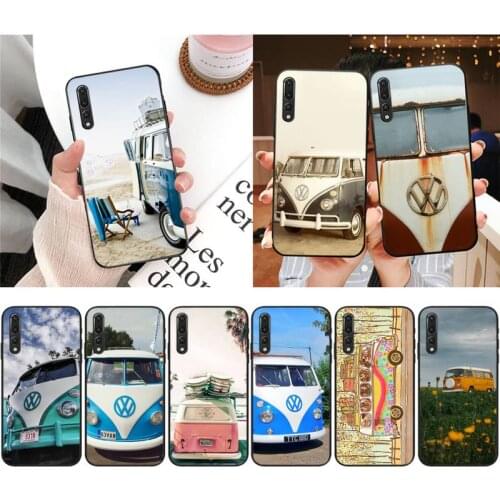 Zororong Combi Van Surf black Silicone Phone Case For Xiaomi 9 10 11 PRO LITE Redmi NOTE 7 8 9 A PRO K20 30 PRO