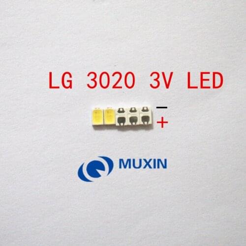 For LG LED 2000pcs LCD Backlight TV Application LED Backlight 0.2W 3V 3020 Cool white LED LCD TV Backlight GW30F