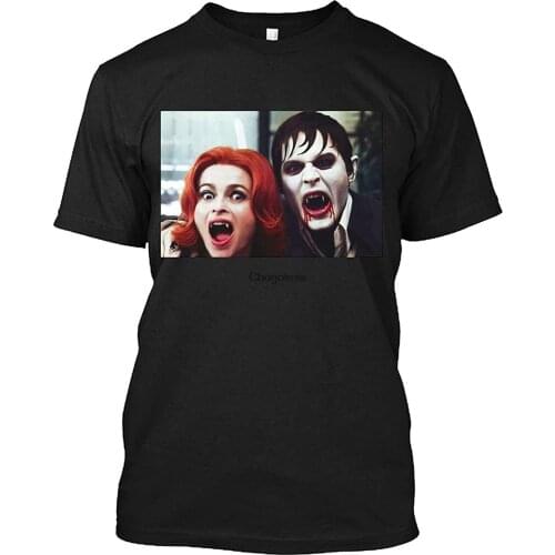 Dark Shadows Helena Bonham Carter Johnny Depp Portrait Movie Cinema Film Funny Gifts Graphic Unisex T-Shirt Sweatshirt H
