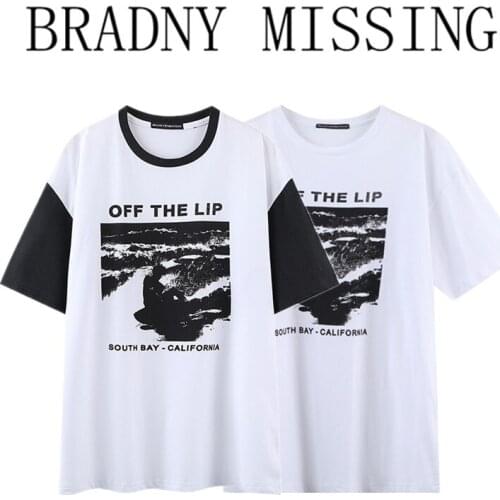 Oversized Girls Soft Cotton O Neck T-shirts 2021 Summer Casual Ladies Tops Streetwear Women Soft Printing Top Female Chic