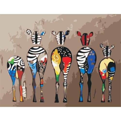 Cosy True Diy Painting By Number Canvas Kits Cat Decor For Home Framed Acrylic Paint Coloring By Numbers Animal Handpainted