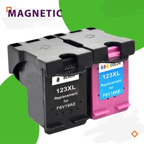 Magnetic Compatible Ink cartridge For HP 123 For HP123 Deskjet 2130 2132 3630 3632 1110 1111 1112 Printer 123