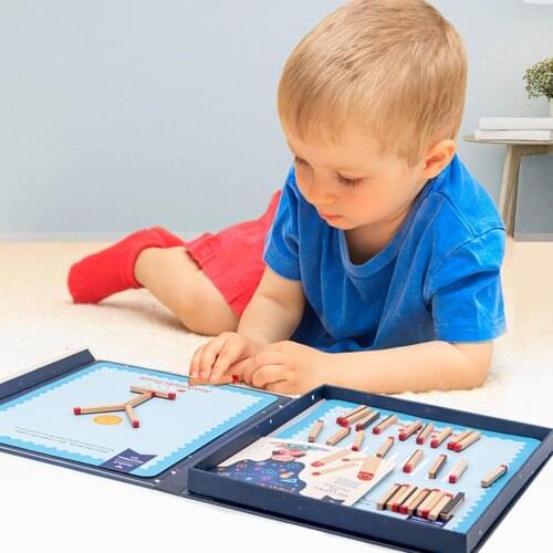 Magnetic Logic Math Matches Board Game Kids Educational Thinking Training Toys