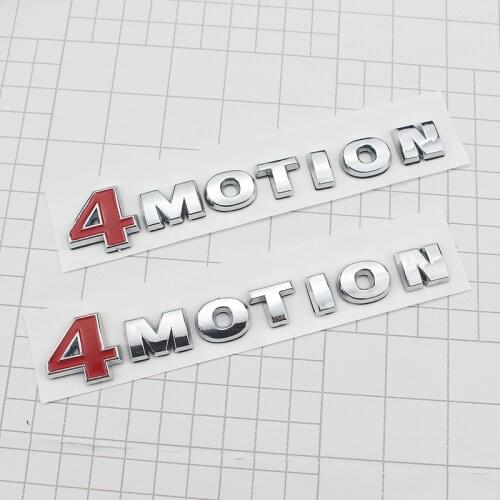1Pcs ABS 4Motion 4 MOTION Emblem Sticker Car Rear Decal For PASSAT Touareg GOLF Polo Tiguan Jetta Car Boot Trunk Badge Sticker