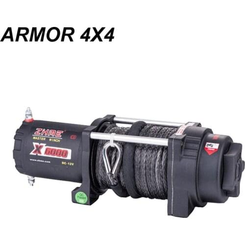 6000lbs pull ground anchor small winch for sale with synthetic rope