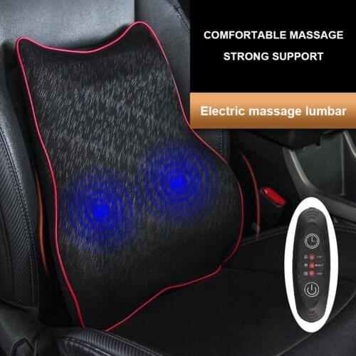 New Car Massage Lumbar Cushion Car Electric Massage Cushion Lumbar Massage Car Seat Back Cushion Waist