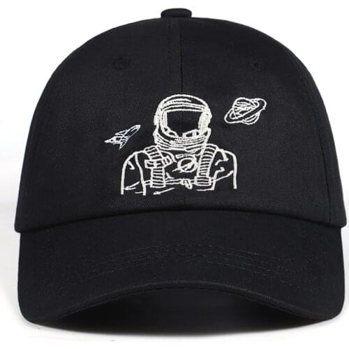 2019 New Baseball Caps astronaut Spaceman embroidery Explorer 100%Cotton snapback hats golf Black Hat Bone Garros Wholesale