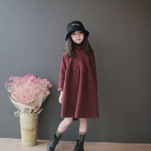 Girls Dress Fall Winter 2020 New Children Leisure Dress Loose Children Elegant Dress Baby Princess Dress Todddler Clothes