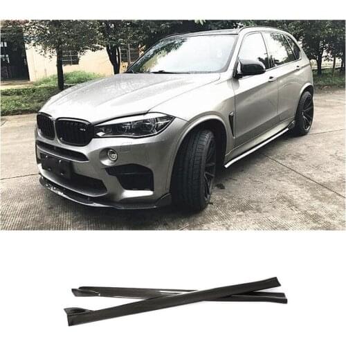 High Quality Carbon FiberProtector Side Skirts Cover Fits For BMW X5M X6M F85 F86 2015-2019