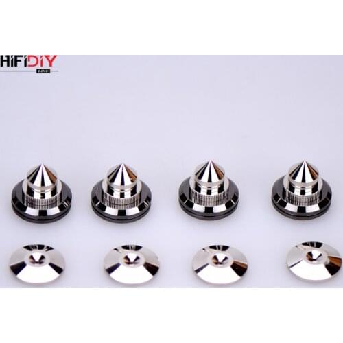 HIFIDIY LIVE 4 Sets or 4 PCS speakers Stand Feet Foot Pad Pure copper silver loudspeaker box Spikes Cone Floor Foot Nail M28*26
