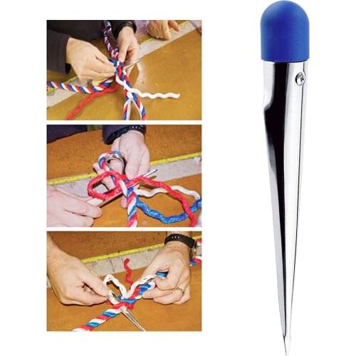 180mm Stainless Steel Rope Splicing Spike with Nylon Handle for Marine Boat Yacht Accs New