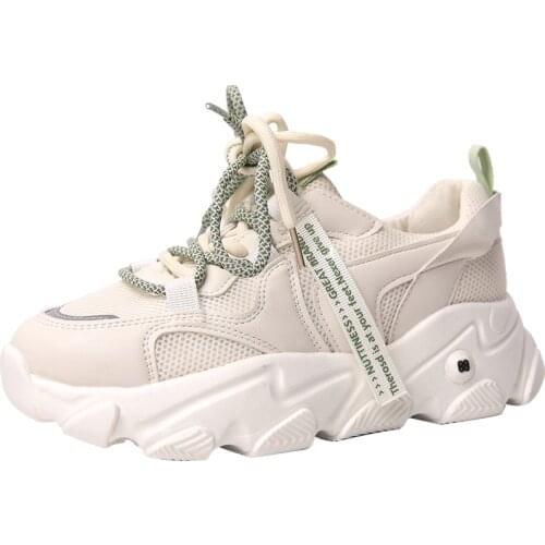 Spring 2020 spring 2020 version of the Korean version of the Popular Ins thick-soled student sponge cake sneakers