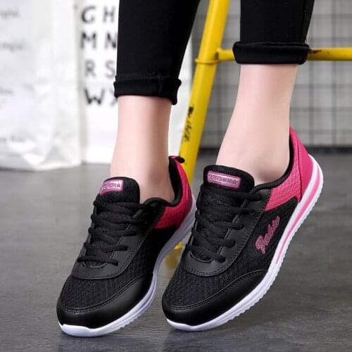 Light Soft Women Running Shoes Sneakers Breathable Black Hot Sale Anti Slip Female Trainers Shoes High Quality Zapatillas Mujer