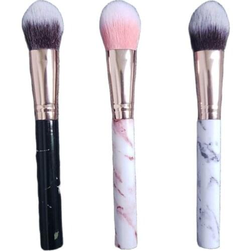 1Pcs Marble Patten Foundation Makeup Brush Blush Powder Soft Make Up Brushes Eyebrow Eyeshadow Face Cosmetic Tools Drop Shipping