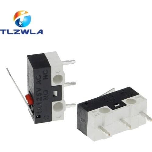 1000Pcs Limit Switch Push Button Switch 1A 125V AC Mouse Switch 3Pins Micro Switch