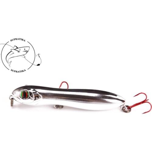 105mm 16.1g Snake Head Fishing Bait Lures 3D Eyes Plastic Pencil Bait Wobbler Floating Crankbait For Sea River