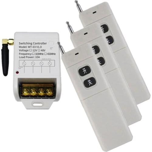 DC 12V-48V 24V 36V 30A 1 CH 1CH RF Wireless Remote Control Switch System Receiver+Transmitter ON OFF