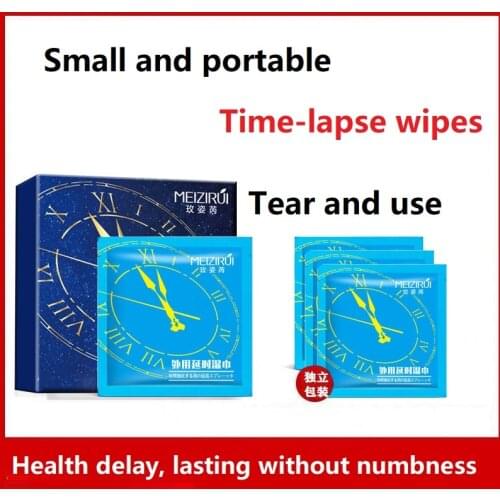 12pcs Sex Lasting Wipes Prevent Premature Ejaculation and Increase Time To Maintain Sex