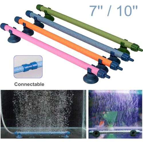7''/10'' Aquarium Fish Tank Aeration Oxygen Pump Diffuser Tube Decor Accessory, Air Stone Bubble, Spray Aeration Tube