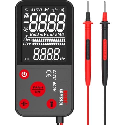 Promotion! BSIDE ADMS9CL Multimeter Digital LCD 3 Lines Display Multi Tester True RMS 9999 Counts Auto Range Meter Voltmeter