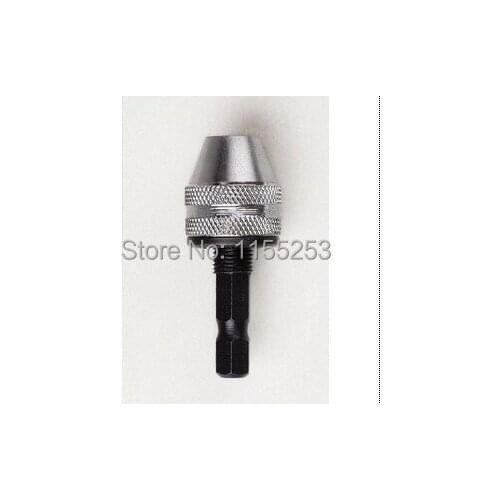 Keyless chuck 1/8 inch (3mm) snap-out chuck attachment of power tools