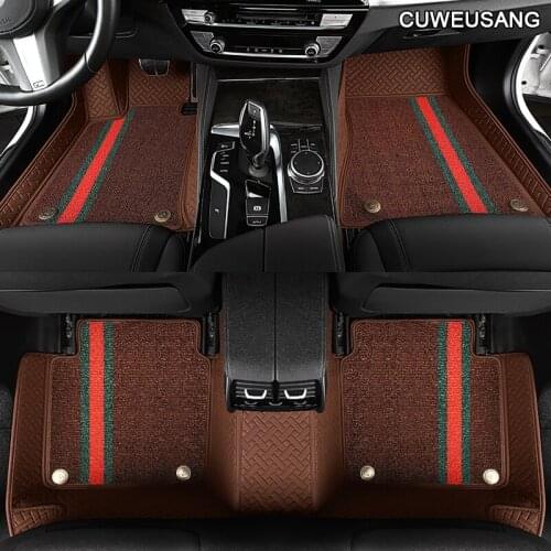 CUWEUSANG Custom car floor mats for Chevrolet Captiva Cruze Sonic Camaro Equinox Sail Spark Aveo Blazer epica Cavalier Trax foot