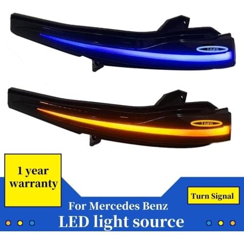 Dynamic Turn Signal Rearview Mirror Indicator Blinker Light For Mercedes Benz A B C E S CLA GLA CLS W176 W246 W204 W212 X156