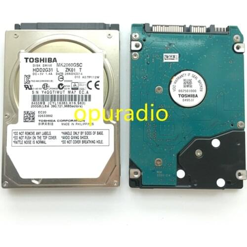 Brand new Disk drive MK2060GSC HDD2G31 Y ZL01 DC+5V 1.4A 200GB For BMW Car radio HDD navigation systems