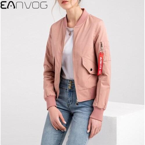 EAnvog Women's Bomber Jackets