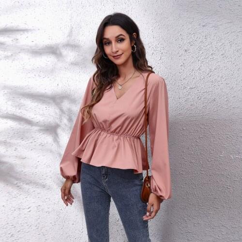 ERSHLU Womens Chiffon Blouses