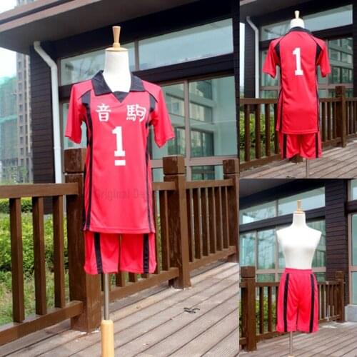 Haikyuu!! Cosplay Costume Kuroo Tetsurou Kozume Kenma Japanese Anime Volleyball Uniform Clothing Summer T Shirt Pants