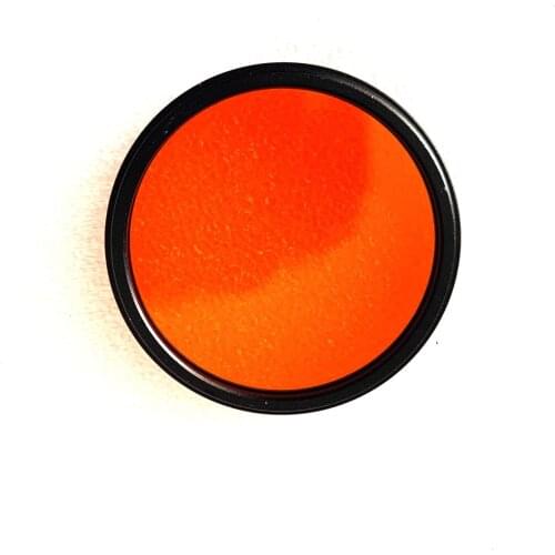 Diameter 49mm with metal frame ring 590nm IR ray pass filter glass CB590 for camera lens