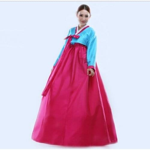 2017 Classical National Stage Outfit Minority Costume Hanbok Korean Traditional Costume Hanbok Korean Traditional Dress