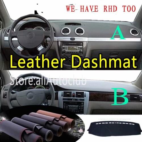 For Chevrolet Lacetti Optra Daewoo Nubira Gentra Leather Dashmat Dashboard Cover Dash Mat Carpet Custom Car Styling LHD+RHD