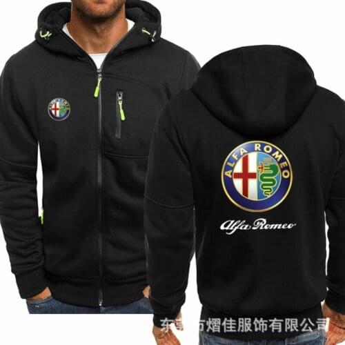 2021 fashion mens Spring New motorcycle ALFA ROMEO Hoodie cotton casual zipper mens Hoodie