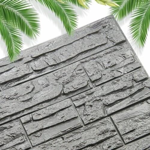 3D Brick Wall Stickers DIY Self-Adhesive Panels Foam Waterproof Covering Wallpaper for Home Living Room Decor TV Background Kids