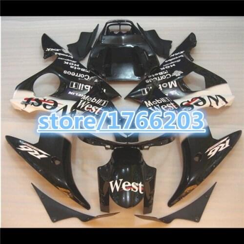 Fairings for YZF-R6 03-05 YZF R6 03 04 05 black white YZF 600 R6 2003 2004 2005 fairing kits Ning