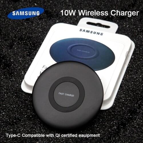 Original Samsung 10W Fast Qi Wireless Charger, EP-P1100 Support for Galaxy S20, S10, S9, S8 Plus, S20, Ultra S6, S7, iPhone 8 X