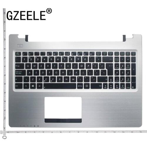 US Laptop Keyboard bezel For ASUS K56 K56C R505C V550C K56CM S56C S550C A56C S500C upper case palmrest cover silver color