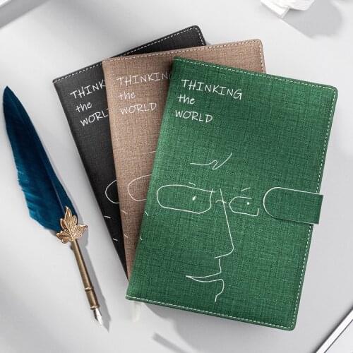 A7 Mini Notepad Portable PU Notebook Simple Small Simple Design Pocket Record Book English Word Book Female Carry Notebooks Gift