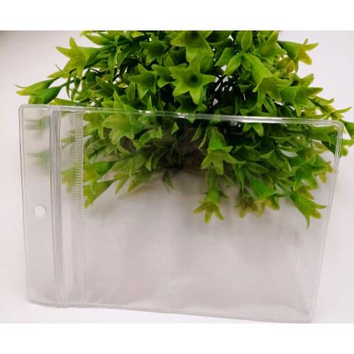 6x8cm Hook Clear Pvc Plastic Bag Reclosable Transparent Plastic Bag Gift Bags For Jewelry Self Seal Lock Zipper Bags Plastic