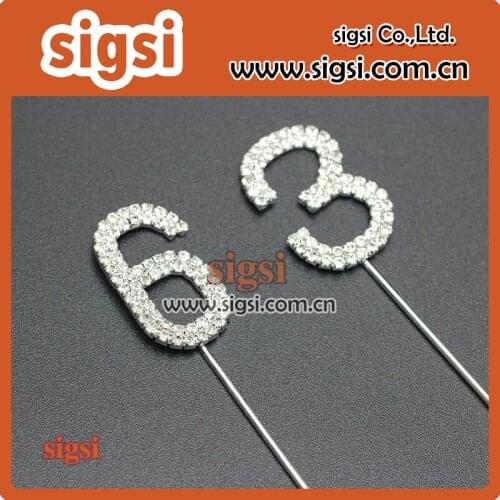 Factory direct sale crystal rhinestone cake topper for decoration