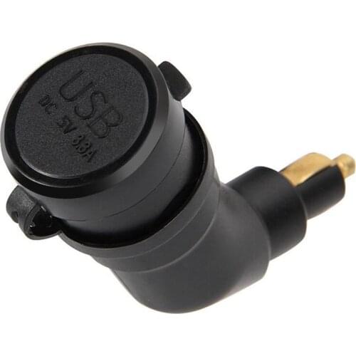 3.3A Adjustable Dual USB Motorcycle Charger Socket Adapter Waterproof For-BMW F800GS R1250GS R1200GS F800GS F700GS F650