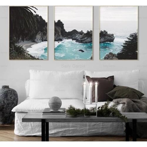 Fresh Natural Landscape Poster Ocean Wave Reef Canvas Painting Art Nordic Wallpaper Decoration Home Printing Craft Picture