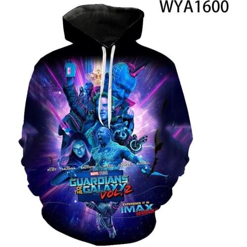 Marvel Guardians Of The Galaxy Movie Printed 3D Hoodies Men Women Children Fashion Long Sleeve Sweatshirts Streetwear Coat