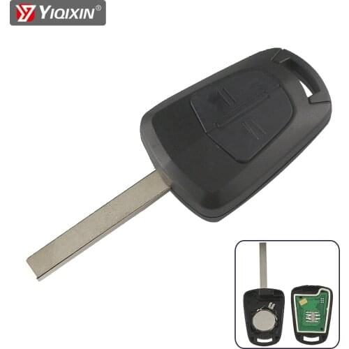 YIQIXIN 2 Button Remote Car Key For Opel Vauxhall Corsa D 2007-2012 Meriva B 2010-2013 Astra H 2004-2009 Zafira B 433Mhz PCF7941
