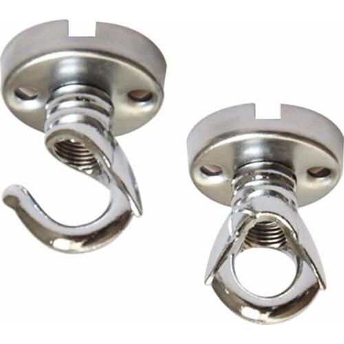 10pcs DIA 32mm Hook Ceiling Mount Pendant Lamp Base,Ceiling Rose Hook Plate Holder Chandelier Lamp Accessory