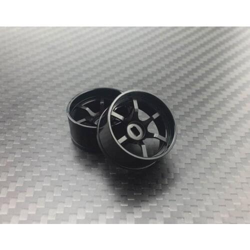 2pcs/lots MINI-Z AWD FWD DRZ MINI-D GLA BZ Mosquito Car Metal Wheelhubs Black LK06B